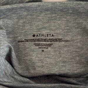 Athleta Heather Gray High-Waisted Leggings